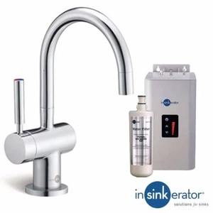 Insinkerator Ise Chrome Steaming Hot & Cold Kitchen Sink Kettle Tap HC3300 (P) - Picture 1 of 5