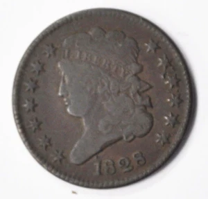 1828 1/2c Classic Head Half Cent US Coin Rare Philadelphia - Picture 1 of 2