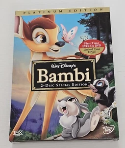 Disney Bambi DVD 2 Disc Set Special Edition New & Sealed w/Slip Cover  - Imagen 1 de 1