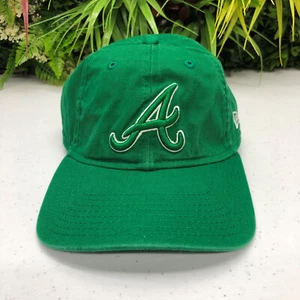 Atlanta Braves Hat Cap Strap Back Mens Green New Era MLB Baseball Logo Everyday - Picture 1 of 9