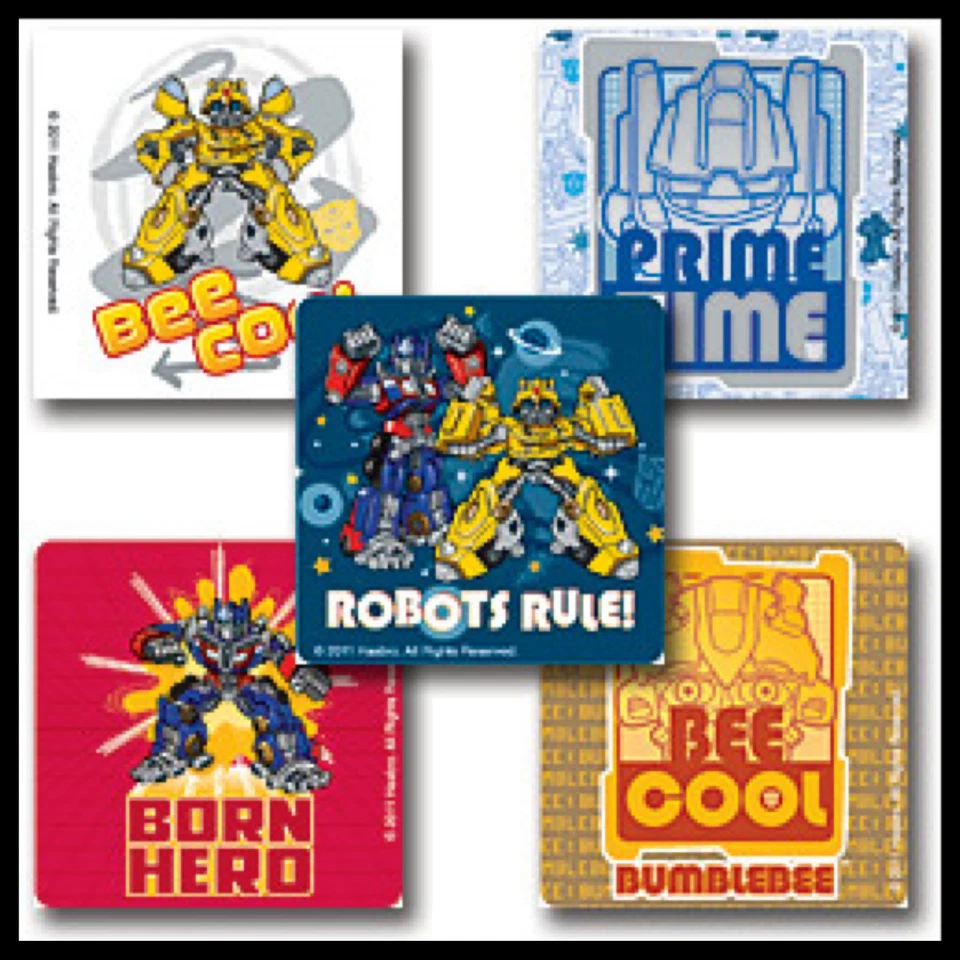 Transformers Stickers x 5 Rescue Bots - Favours - Birthday Supplies - Bumblebee — 第 1/1 张图片