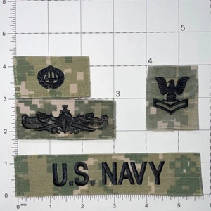 USN AOR2 Cinta Marina de los Estados Unidos, Superficie, Insignia Command Ashore y E5 2º CPO Parka Rango Z4 - Imagen 1 de 1