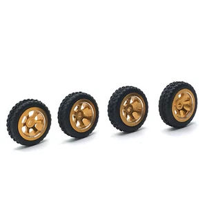 4Pcs Wheels Rim Tires for Wltoys 1/28 K969 K989 P929 RC Car Repair Accessories - Picture 1 of 4