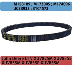 Drive Belt M158189 M173005 for John Deere UTV XUV825M 835E/M 835R 855M XUV865E/M - Picture 1 of 9