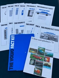 Volvo 144 Fact Kit Prospekt Set 1973 - UK Ausgabe inkl. Farbkarte - Bild 1 von 1