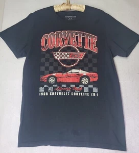 Vintage 1995 Chevy Corvette ZR-1 T-Shirt Men's S Black Graphic Tee GM Official M - Picture 1 of 3