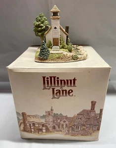 Lilliput Lane American Landmarks Riverside Chapel w Deed & Box 3.75"x4.25"x4.25" - Picture 1 of 9