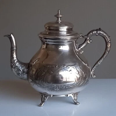 Antique WMF Jugendstil silver plated tea Pot with lid - Image 1 of 4