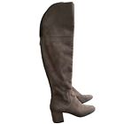 Cole Haan Womens Suede High Heel Over The Knee Boots Gray Size 7.5b