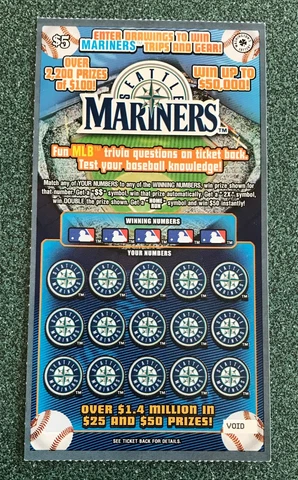 Seattle Mariners   Major  League Baseball  SV Instant Lottery Ticket Cover