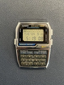 Vintage Casio Databank 150 Calculator Watch DBC-1500 (No bands) - Working - Picture 1 of 12