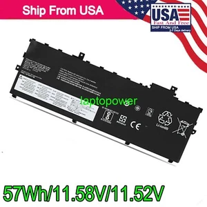01AV430 01AV494 Battery For Lenovo Thinkpad X1 Carbon 5th 2017 6th Gen 2018 57WH - Picture 1 of 2