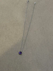 David Yurman Petite Chatelaine Necklace in Sterling Silver with Amethyst - Picture 1 of 1