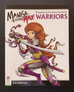 MANGA TO THE MAX Warriors Drawing And Colouring Book MANGA COLOURING BOOK - NEW - Picture 1 of 8