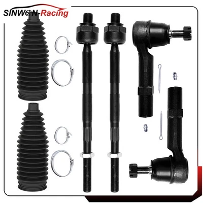 6 piezas para Chevrolet Traverse 2014-2015 barra de amarre delantera extremo cremallera y fuelle de piñón Foto 1 de 4