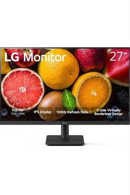 LG 27MS500-B 27” Display LCD Monitor Broken Screen - Image 1 of 4