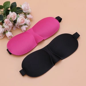 2 Stück Schlaf Lidschatten Maske Atmungsaktiv Augenbinde Verstellbar Augenklappe - Bild 1 von 11