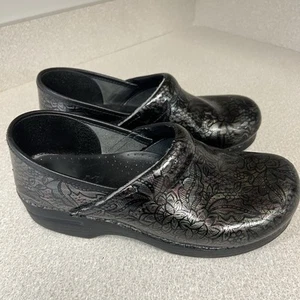 Dansko Professional Henna Floral Patent Womens Size 40 US 9.5-10 Work Clogs - Picture 1 of 11