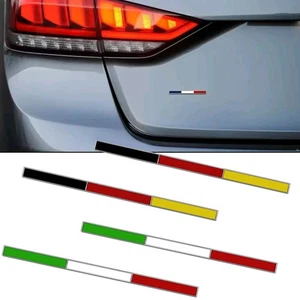 4 PIEZAS Coche 3D Metal Emblema Francia Italia Alemania Tricolor Bandera Insignia Logo Pegatinas - Imagen 1 de 9