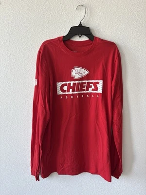 Nike Men's Dri-Fit NFL Kansas City Chiefs Red Long Sleeve Shirt Size Small - Image 1 of 4
