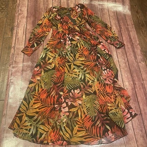 Women’s Spy Zone Exchange Maxi Dress Foliage Medium RDD-30088 NWT - Picture 1 of 5