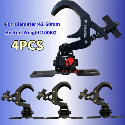 4pc/ Foldable Stage Light Clamp Professional Rotation Light Hook Truss For Stage - Image 1 of 4