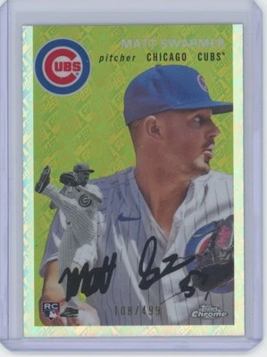 2023 Topps Chrome Platinum Anniversary #29 Matt Swarmer Topps Refractor #/499 - Image 1 of 2