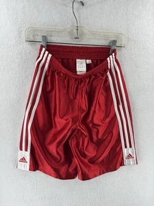 Pantalones Cortos de Baloncesto Adidas Brillantes Sedosos Deslumbrantes Rojos Talla Juvenil M Raros - Imagen 1 de 12