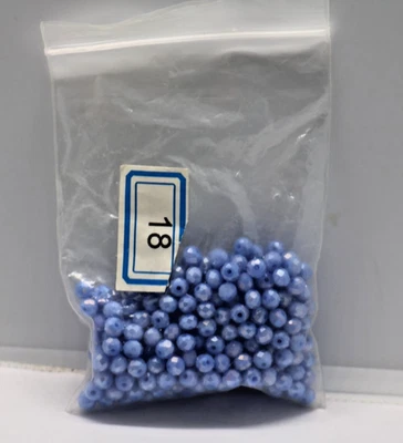 Tiny iridescent blue-purple seed beads 4-4.5mm large quantity lot loose - Image 1 of 3