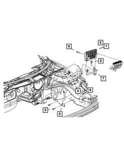 Genuine Mopar Powertrain Control Module 5094785AC - Picture 1 of 1