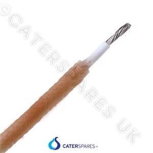 CABLE DE FIBRA DE VIDRIO 4 MM ALTA TEMPERATURA 40 AMPERIOS CABLE DE ELECTRODOMÉSTICO ALTA TEMPERATURA POR METRO - Imagen 1 de 1