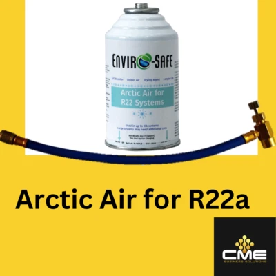 ENVIRO-SAFE REFRIGERANTS Envirosafe Arctic Air for R22 Coolant Support, (1) 4 oz can & hose