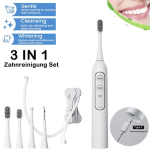 3in1 Zahnsteinentferner Zahnreiniger Ultraschall Menschen Zahnpflege Clean Set - Bild 1 von 14