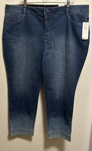 Pantaloni jeans elasticizzati New Avenue Denim taglia 24 comodi ombretti lavaggio medio blu denim - Foto 1 di 13