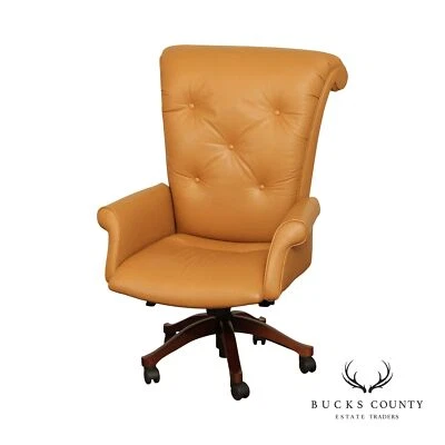 Leathercraft Tufted Leather Executive Office Armchair (E) - Image 1 of 4
