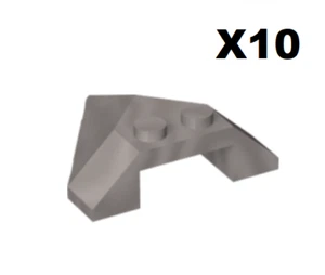 Lego ® Lot 10 Brique Capot 4x4 Silver Metal Wedge Slope Roof ref 22391 NEW - Picture 1 of 1