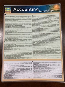 Barcharts Accounting Terminology Quick Study Guide - Bild 1 von 1