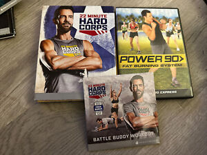 22 Minute Hard Corps BeachBody Set + Battle Buddy + Power 90 4 DVDs Tony Horton!