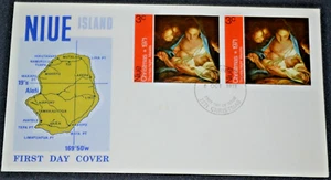 Niue Island Stamps Covers - 1971 Christmas Niue Island First Day Cover Unused - Picture 1 of 5