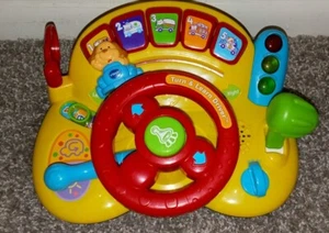 🔥VTech Turn & Learn Driver Toy For Baby/Toddler Plays Songs and Phrases Used - Picture 1 of 13
