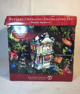 CIB Dept 56 St. Nick's Toy Land Snow Village Toy Store 55366 Tested & Works  C7 - Picture 1 of 12