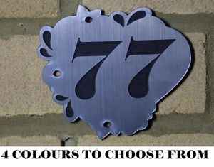 door sign door number Slate design House Door Gate Number Sign Plaque home decor - Picture 1 of 9