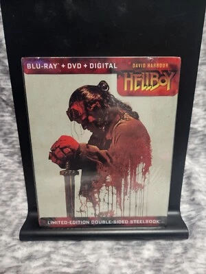 Hellboy (Blu-ray/DVD, 2019) LIMITED EDITION DOUBLE SIDED STEELBOOK  NEW & SEALED - Image 1 of 2
