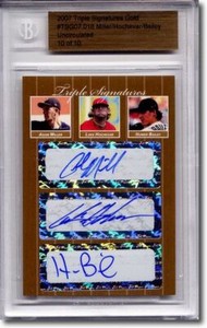 Adam Miller * Luke Hochevar * HOMER BAILEY * Autograph Rookie Auto BGS #/10
