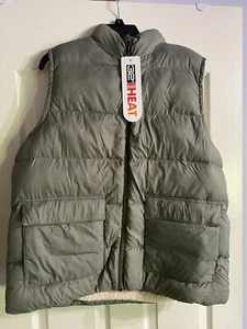 32 Degrees Heat Cool Quilted Vest Mens L Basil Green - Picture 1 of 6