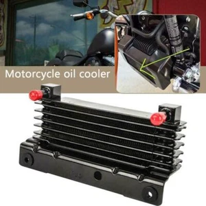 CNC Oil Cooler Radiator Fit For Harley Touring Road King Electra Glide 2009-2016 - Picture 1 of 9