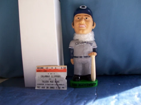 2002 DON MATTINGLY SGA BOBBLEHEAD COLUMBUS CLIPPERS NEW YORK YANKEES LOOKS MINT Cover
