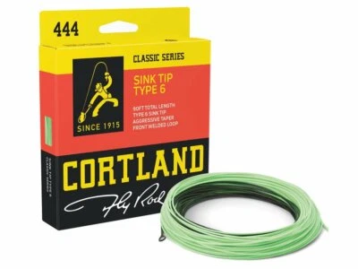 Cortland 444 Sink Tip Type 6 Black/Mint Green WF5S/F-WF8S/F Fly Line