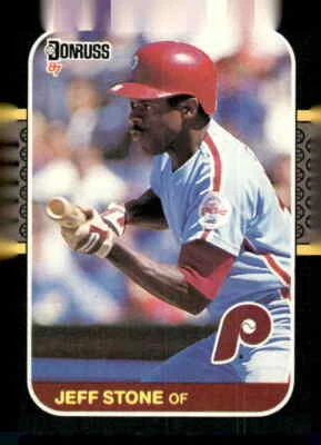 1987 Donruss #309 Jeff Stone - Image 1 of 2