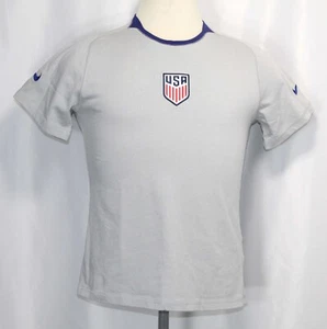 Nike USA Soccer U.S. USMNT Mens National Team Gray Cotton t Shirt Mens Size Med - Picture 1 of 4